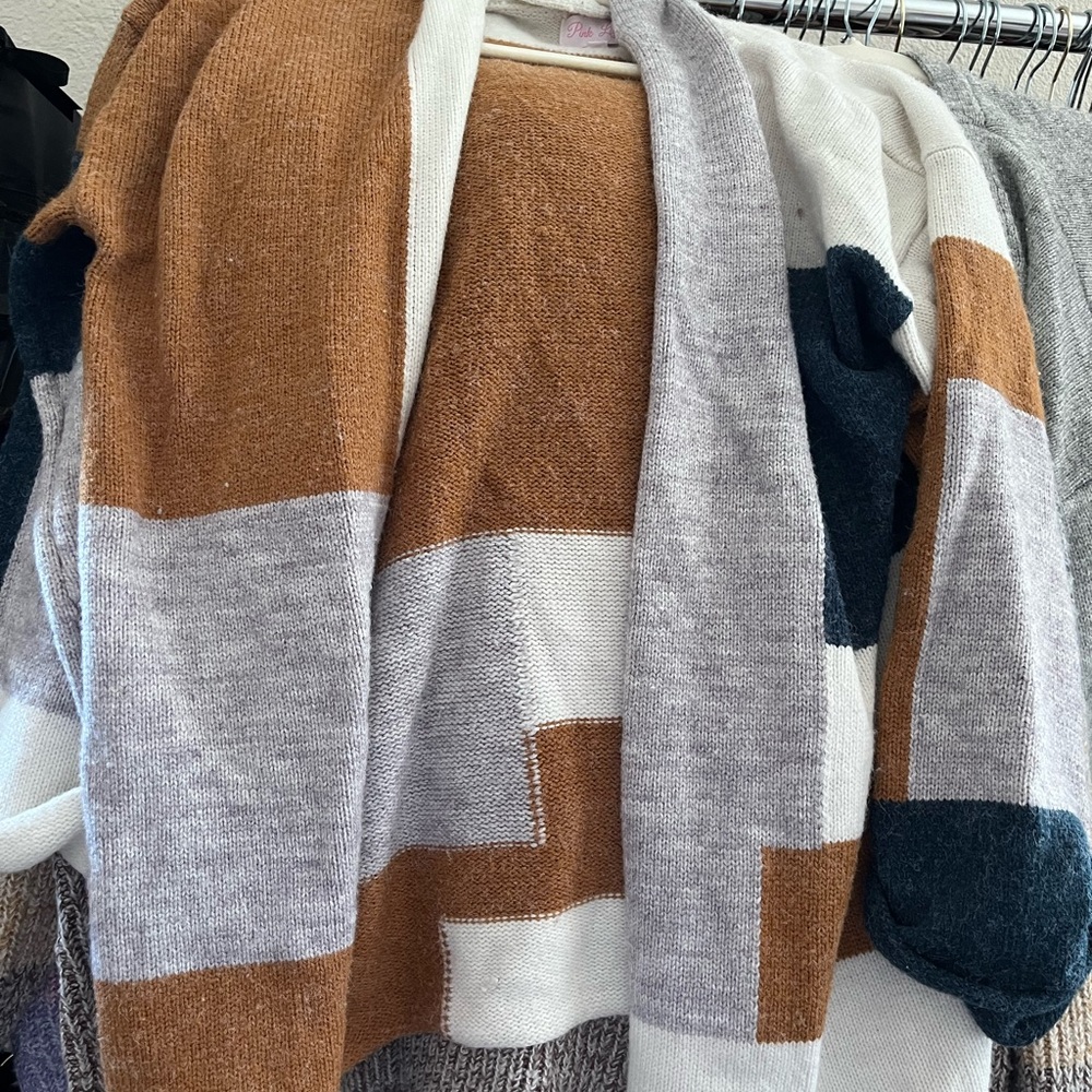 Pink Lily Colorblock Cardigan